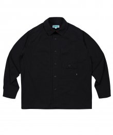 Overfit Work Shirts Black