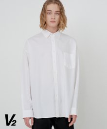OVERFIT WASHED OXFORD SHIRT_WHITE