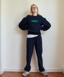 엔오르 로고 스웻셔츠 ENOR LOGO SWEATSHIRT - NAVY