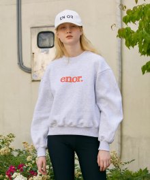 엔오르 로고 스웻셔츠 ENOR LOGO SWEATSHIRT - GREY