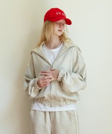 투톤 집업 TWO TONE ZIP-UP - IVORY