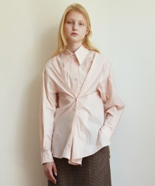 버튼포인트 스탠다드 셔츠 BUTTON POINT STANDARD SHIRT - PEACH