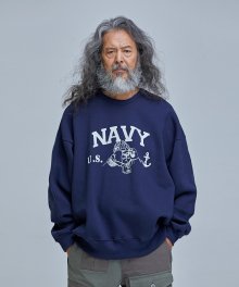 NAVY GRIZZLY SWEATSHIRT _ NAVY