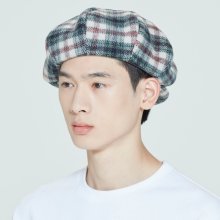 CLASSIC CHECK NEWS BOY CAP_OATMEAL