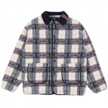 CLASSIC CHECK FLEECE JACKET_OATMEAL