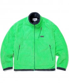 High Loft Fleece Jacket Neon Green