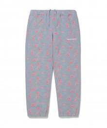 Paisley Sweatpant Sky Blue