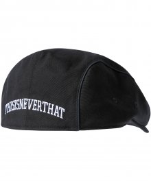 Arch-Logo Newsboy Hat Black