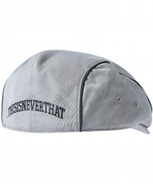 Arch-Logo Newsboy Hat Grey