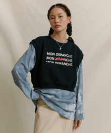 SLOGAN LAYERED JUMPER [TIEDYE]