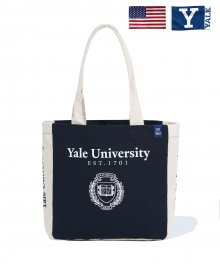 2 TONE YALE UNIVERSITY ECO BAG NAVY/IVORY