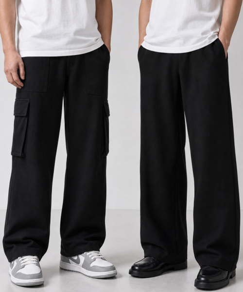 세븐셀라(sevenselah) [미니멀슬랙스ver추가]Semi-Wide-Leg Cargo Pants
