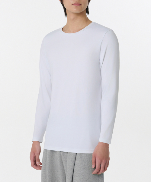 무신사 스탠다드(musinsastandard) [힛탠다드] 맨즈 크루 넥 티셔츠_이너 웨어 [화이트]