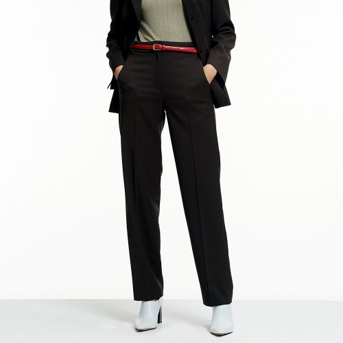 3PCS обычные FIT SLACKS коричневый