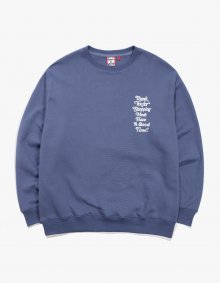 Thank You For Shopping Crewneck - Azure