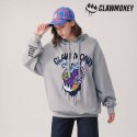클라우머니(CLAW MONEY) 하트 오버핏 후드 티셔츠 MG