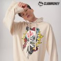 클라우머니(CLAW MONEY) 스컬 오버핏 후드 티셔츠 IV