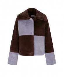 checkerboard eco fur