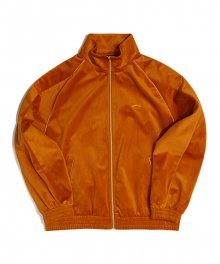 VELVET ZIPUP JACKET (ORANGE)