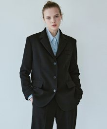 Basic Suit Single Jacket_Black