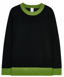 PREMIUM CLASSIC ROUND KNIT_GREEN COLOR POINT