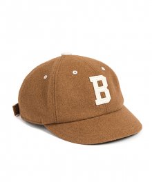 MELTON WOOL BASEBALL CAP (beige)