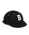MELTON WOOL BASEBALL CAP (black)