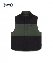 [Mmlg] LAYER VEST (3M Thinsulate) (BLACK / KHAKI)