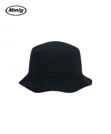 [Mmlg] KNIT BUCKET (NAVY / BLACK)