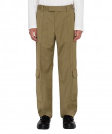 LIFUL SIDE CARGO POCKET TROUSERS beige brown