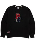 펜필드(PENFIELD) [PENFIELD X FRIZMWORKS] P&F 로고 자수 맨투맨 BLACK_FL4KM21M