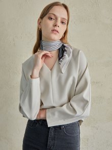 V-neck scarf blouse SW0AB311-90