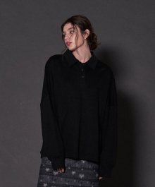 20ICMFW014 PK loose fit sleeve_black