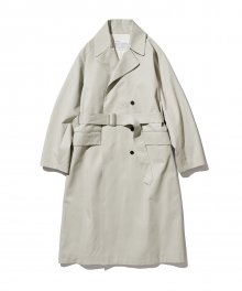 belted coat(womens) L grey