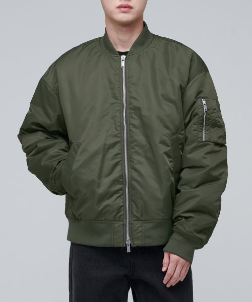 MUSINSA | MUSINSA STANDARD OVERSIZED MA-1 BOMBER JACKET [KHAKI]