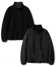 REVERSIBLE FLEECE JACKET JA [BLACK]