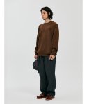 보이센트럴(BOY CENTRAL) round neck knit brown