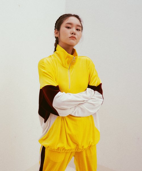 Вельветовая олимпийка SL yellow