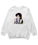 티브이오비티(TVOBT) Pureum sweatshirt WH/BK