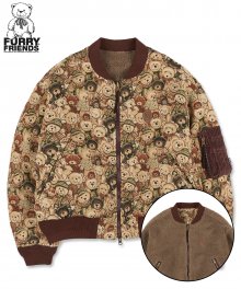 Furry Friends Carpet Reversible Jacket [TEDDY BEAR FRIEND]