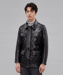 Messina Quilting Leather Jacket (MEN)