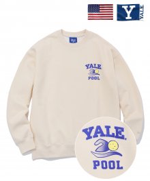 IVY LEAGUE POOL CREWNECK CREAM