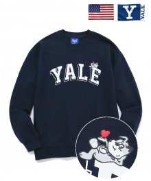 ARCH YALE CREWNECK NAVY