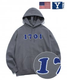 BOUCLETTE 1701 HOODIE CHARCOAL