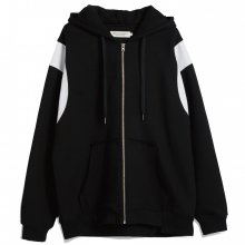 WHITE WING POINT BLACK ZIP-UP