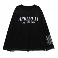 아폴로 소매 레터링 티셔츠 (DA3TSU041BK)