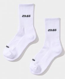 LOGO SOCKS WHITE