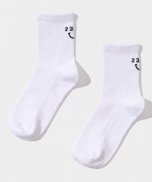 SMILE SOCKS WHITE