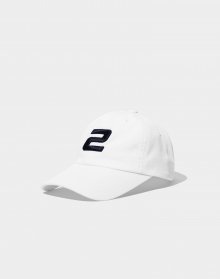 2LOGO BALL CAP WHITE