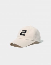 2LOGO BALL CAP IVORY